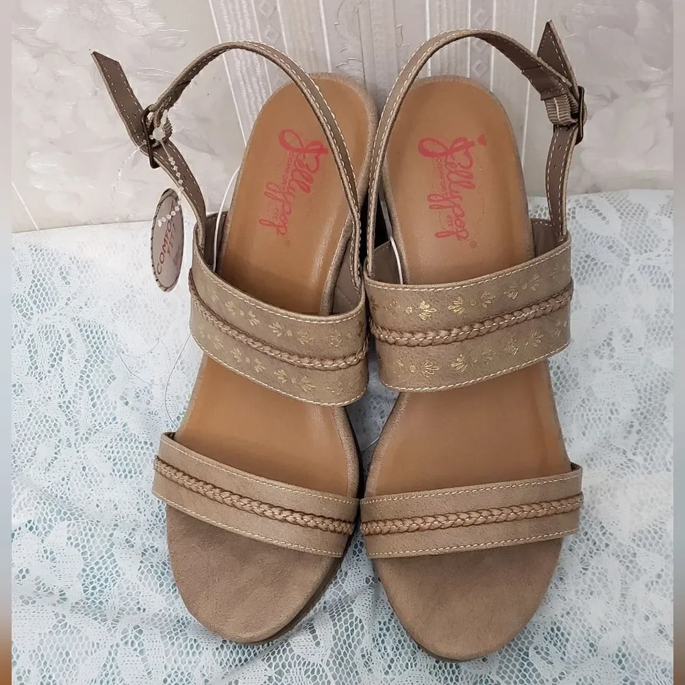 Jellypop Comfort Fit Wedges Sandals NWOT